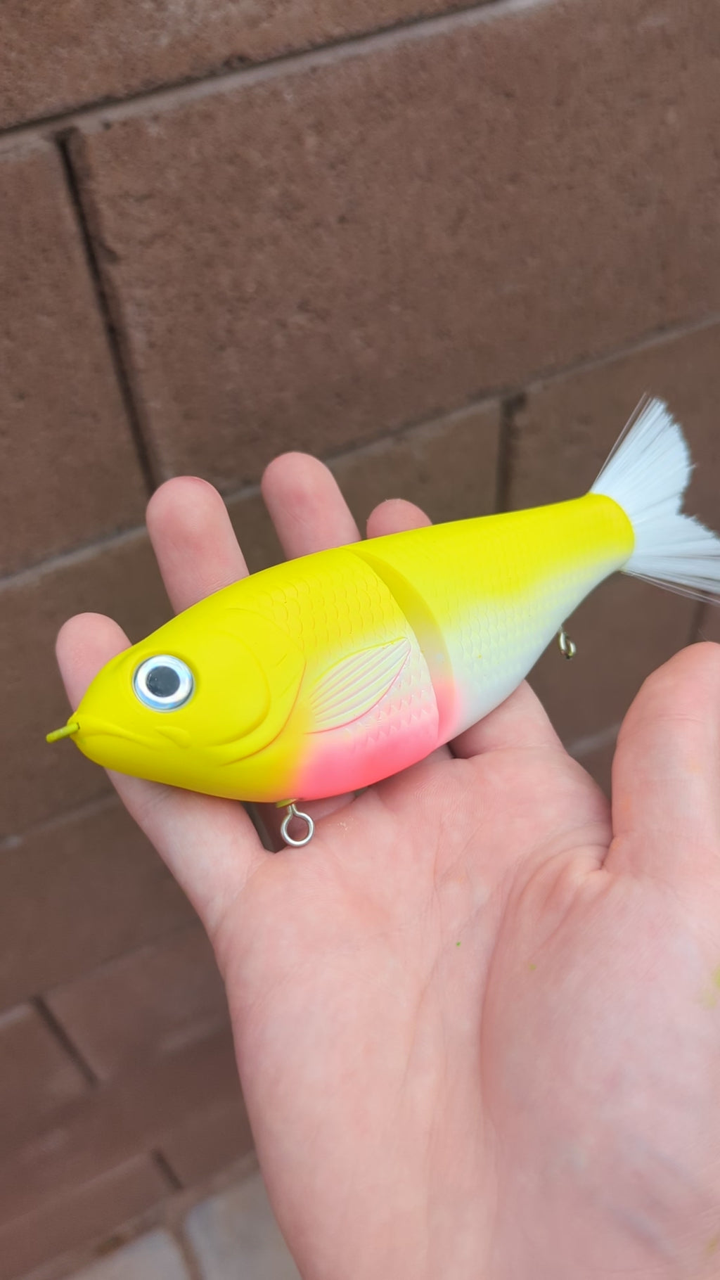 Pink lemonade glide bait