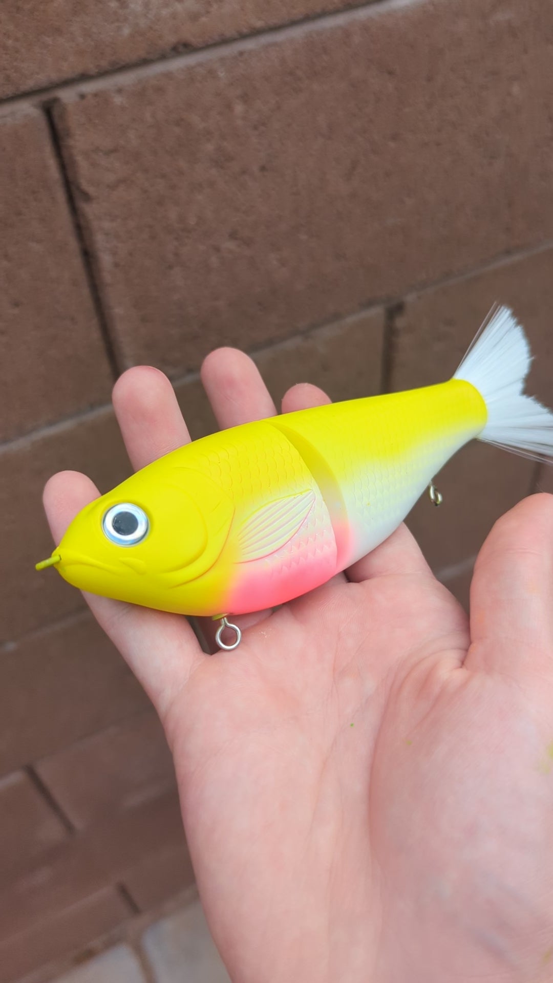 Pink lemonade glide bait