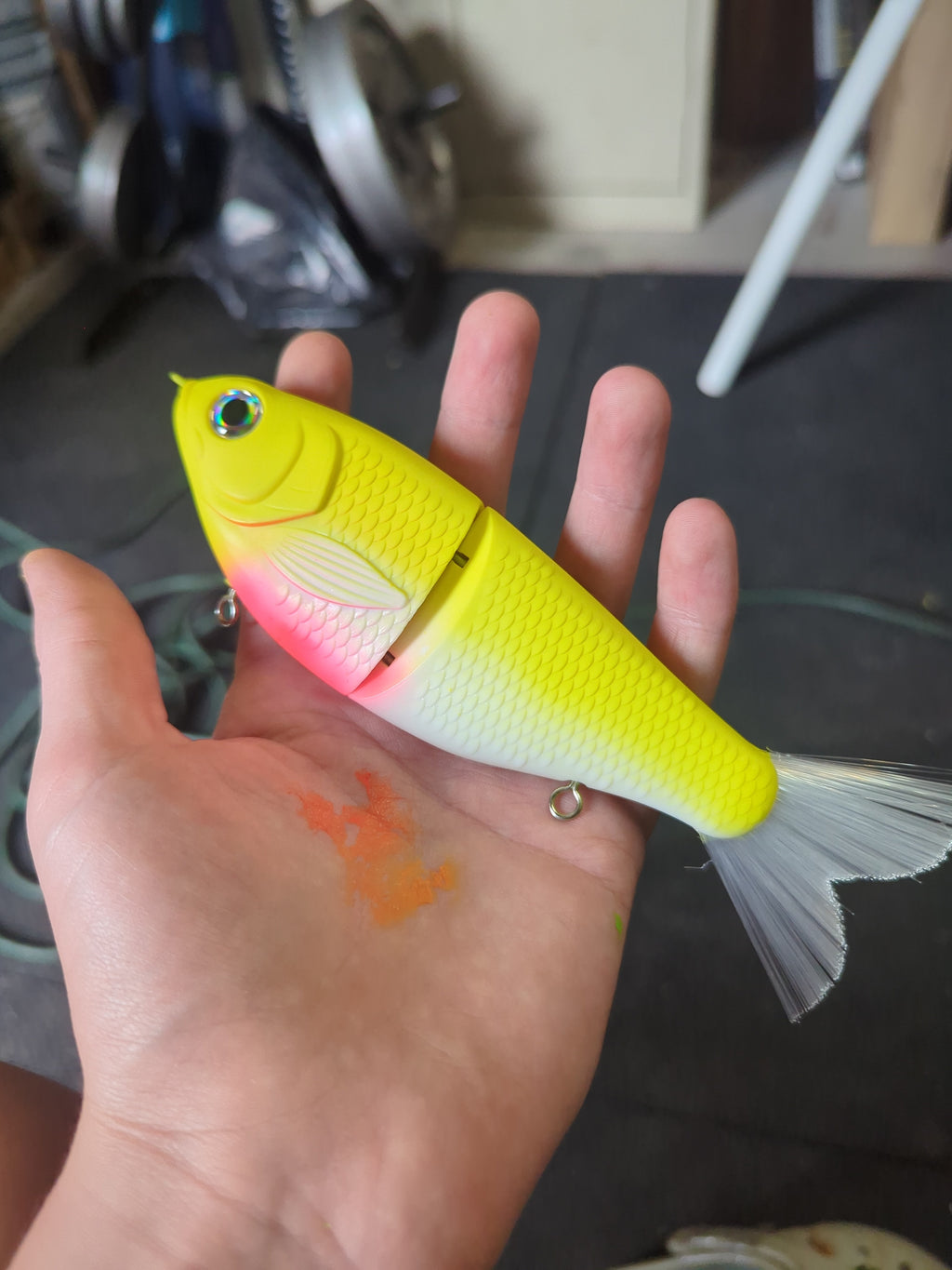 Pink lemonade glide bait